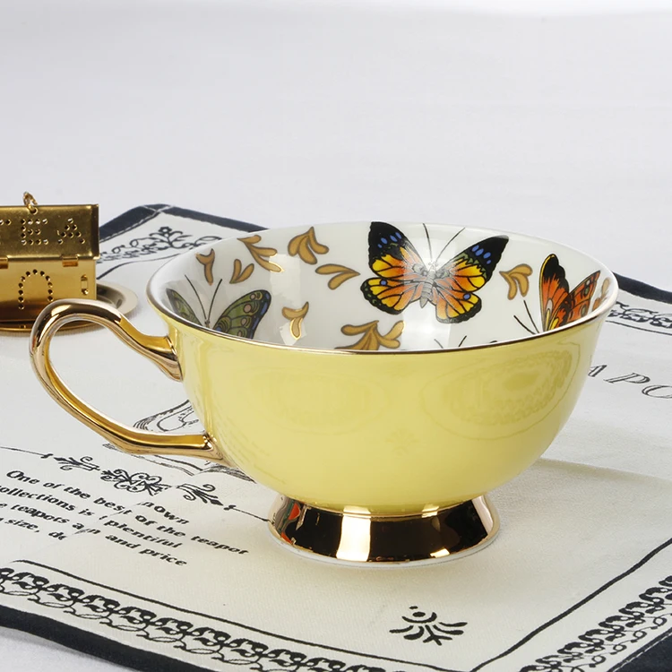 Европейские кофейные чашки из костяного фарфора и искусственные фарфоровые