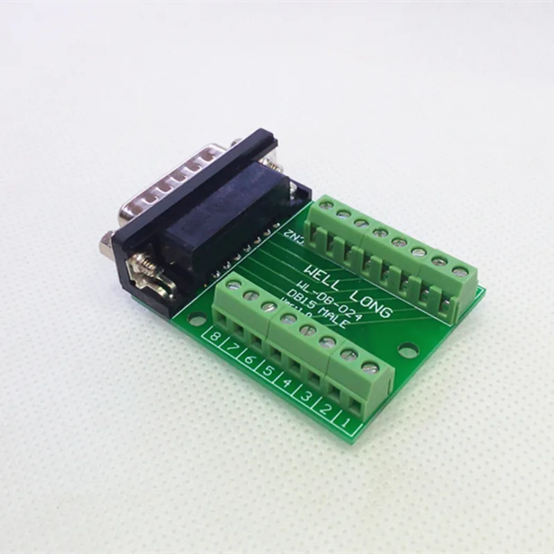 DB15 наружная секционная плата D'SUB Header Breakout Board клеммный блок DSUB Module.|terminal block|board