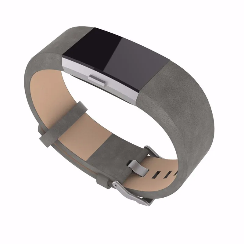 Высококачественный кожаный ремешок для часов браслет умных Fitbit Charge 2 сменный