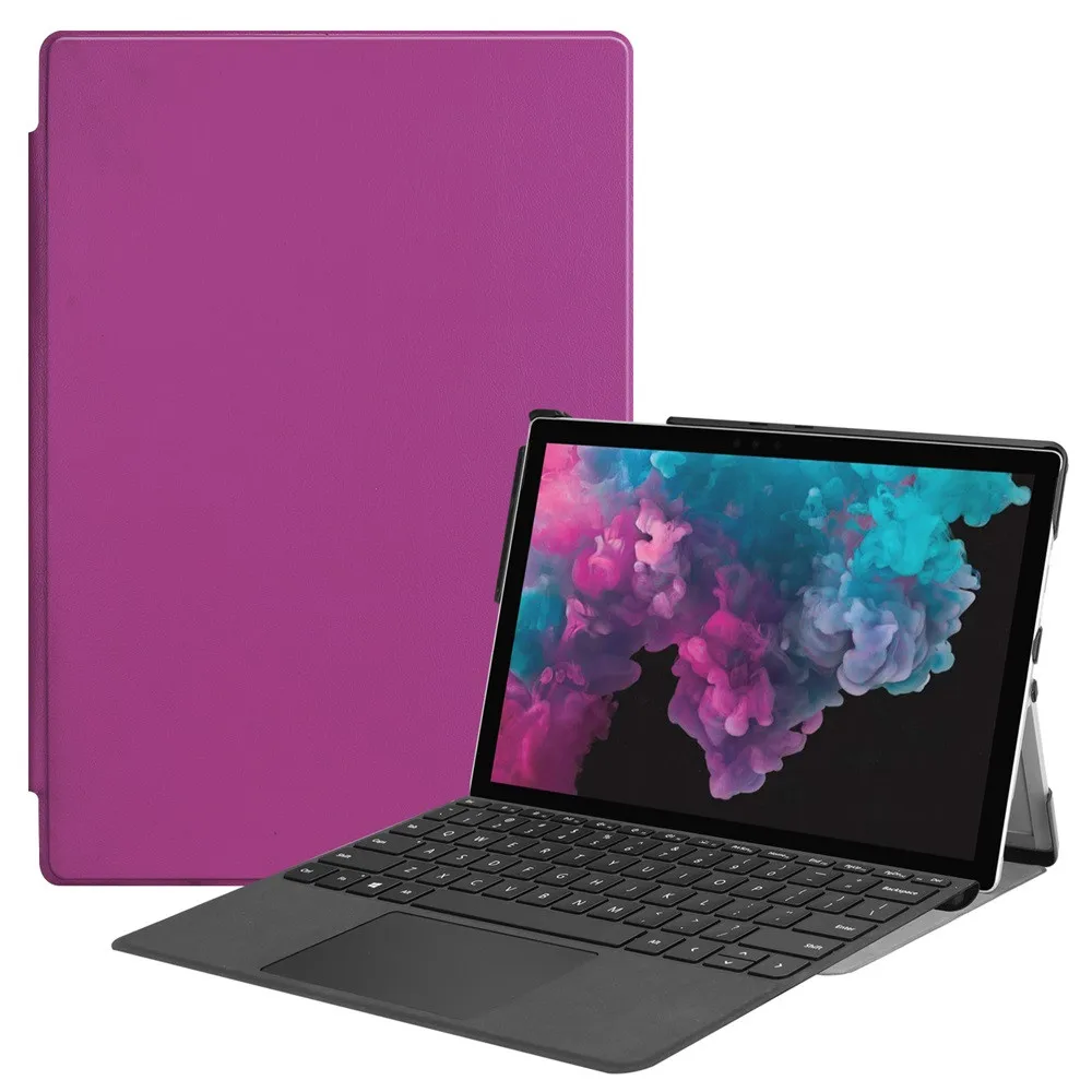 Чехол подставка в виде книжки для Microsoft Surface Pro 6 2018/Pro 5 2017/Pro 4 12 3 защитный чехол/кожа