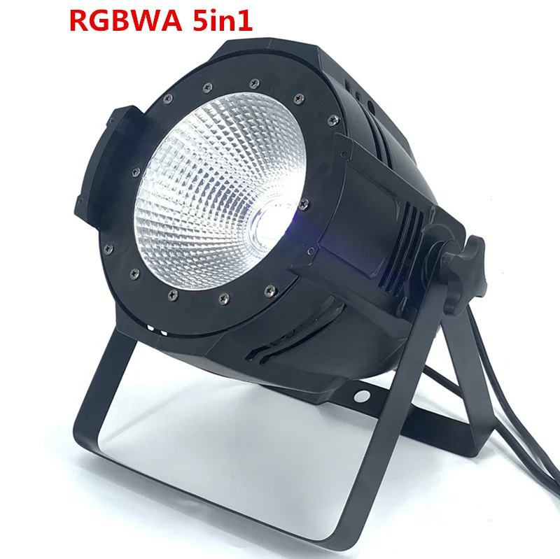 RGBWA 5in1 Алюминиевый сплав светодиодный par 200 Вт COB RGBW 4в1/RGB 3в1/теплый белый холодный белый светодиодный Par Can Par64 Светодиодный точечный светильник световая установка диджея DMX контроллер - Цвет: RGBWA 5in1