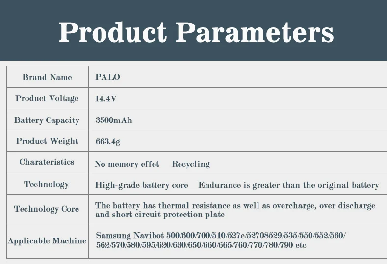 PALO 3500 мА/ч, 14,4 V Батарея для iRobot Roomba 500 600 700 800 900 серии пылесос iRobot roomba 600 620 650 700 770 780 800