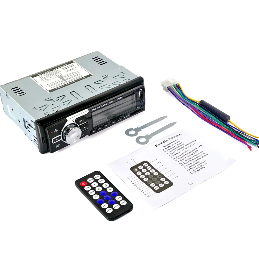 1066BT 2 5 дюймов 1 Din автомобильный Радио Аудио стерео USB AUX FM Станция Bluetooth 12v плеер IN
