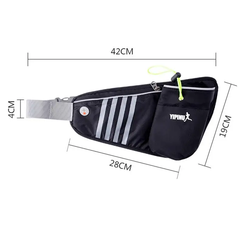 

Outdoor Running Sport Waist Pack Men Women Waterproof Belt Bag Fanny Pack with Bottle Holder