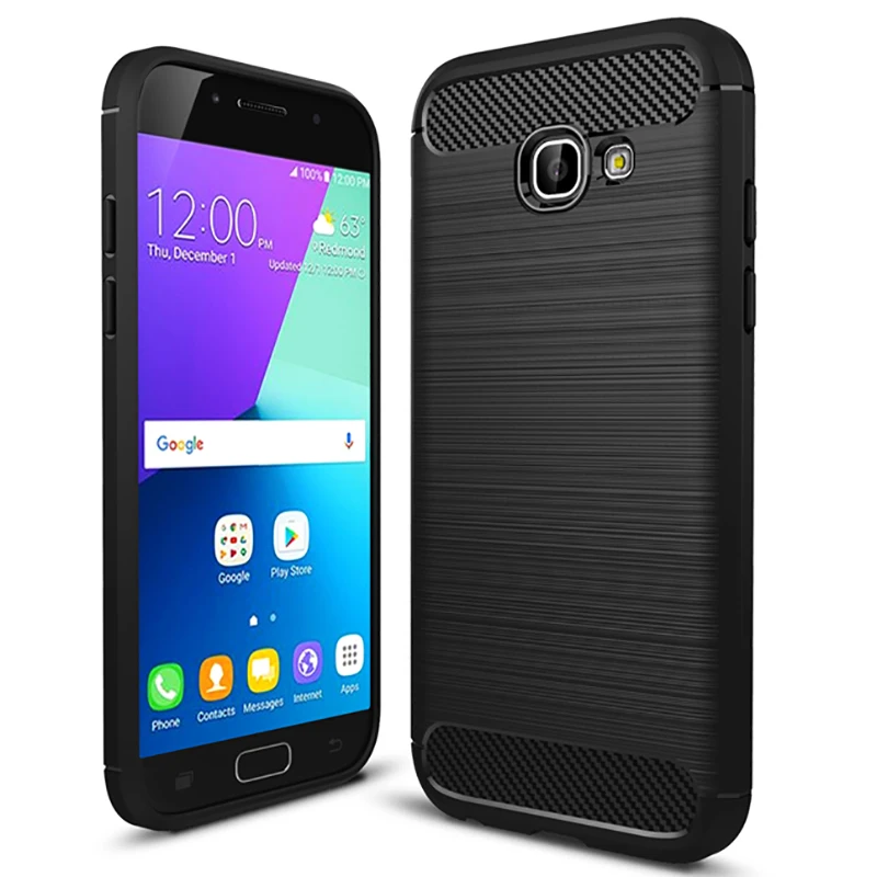 Для samsung Galaxy A5 2017 чехол Чехол из углеродного волокна для телефона мягкий TPU
