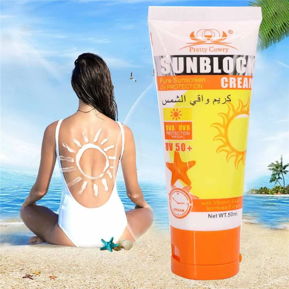50 мл солнцезащитный крем для лица Spf 50+ уход за кожей лица отбеливающая Защита от солнца с солнцезащитным козырьком крем для лица увлажняющий крем от солнца