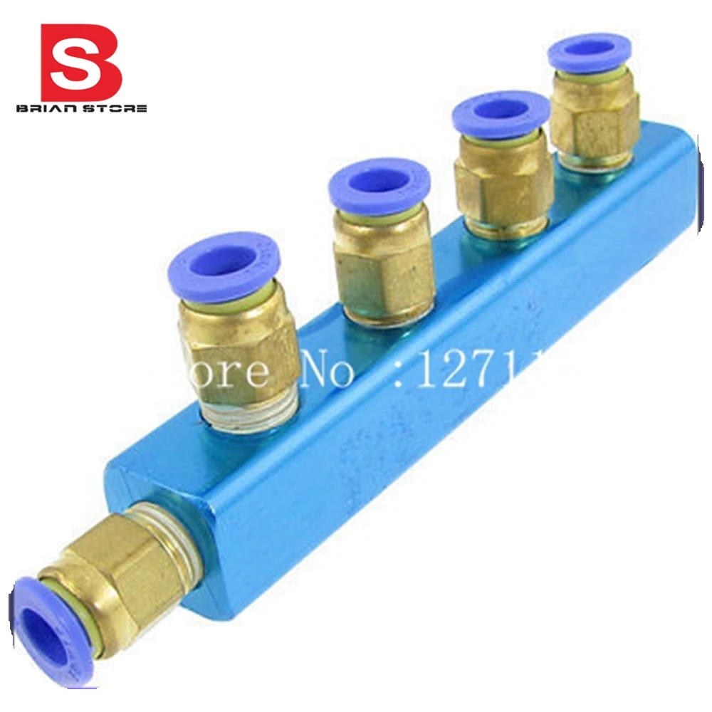 8 мм Воздушный пневматический шланг Труба толчок в штуцер коллектор быстро
