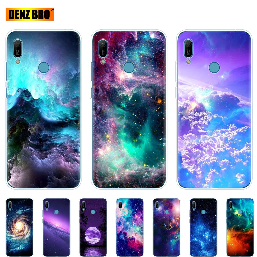 Чехол для Huawei Honor 8A PRO 8C 8X 10 i play задняя крышка huawei Y5 Y6 Y7 Y9 2019 pro Prime galaxy Вселенная небо