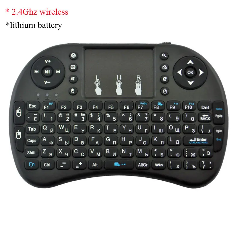 Мини клавиатура с сенсорной панелью 2 4 ГГц|wireless mini keyboard|mini keyboard with touchpadmini |