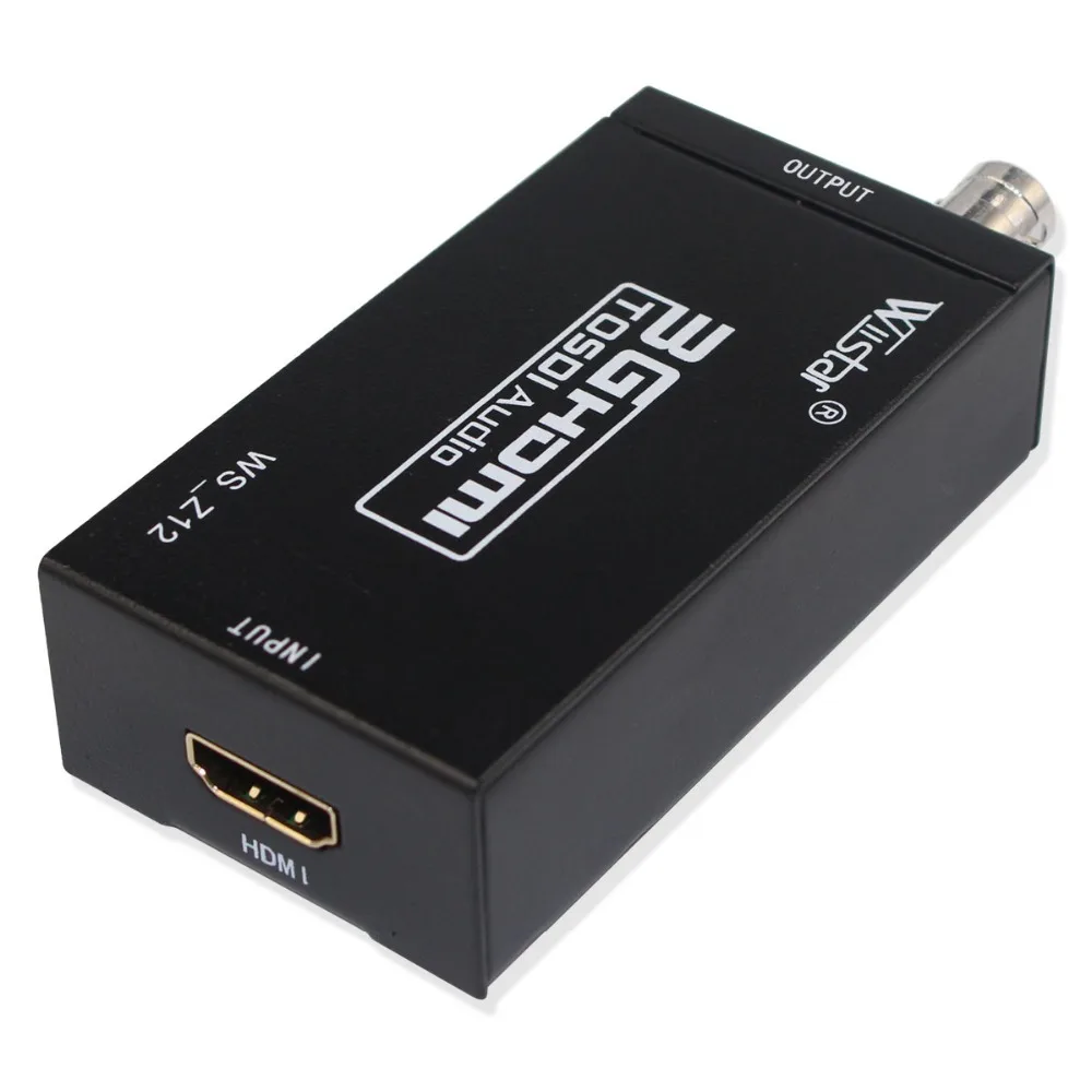 Конвертер Wiistar Mini 3G HDMI в SDI преобразователь Full HD 1080P BNC видеоконвертер с поддержкой