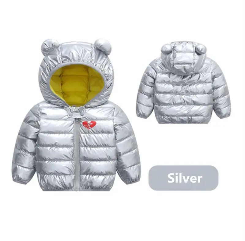 Coat Silver Комплект детской одежды; сезон осень-зима; пальто с капюшоном для мальчиков+ теплые штаны; комплекты одежды для малышей; Детский костюм; Одежда для девочек - Цвет: Coat Silver