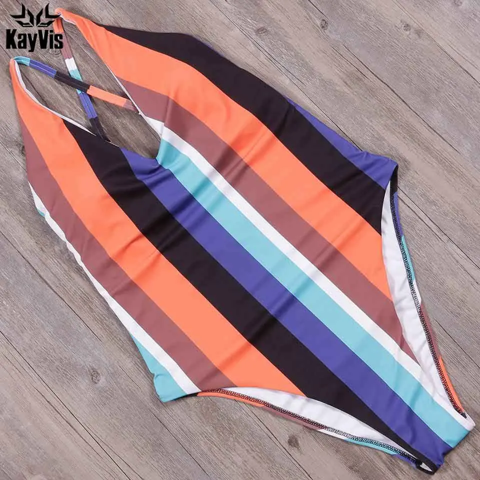 KayVis новый сексуальный цельный купальник женский винтажный купальный костюм плюс