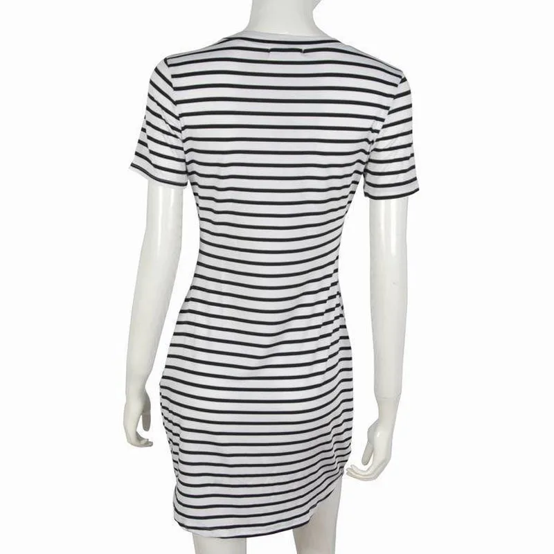 Для женщин Повседневное осеннее платье короткий рукав o образным вырезом Bodycon