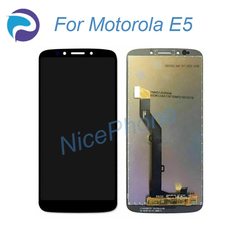 ЖК-дисплей для Motorola Moto E5 XT1944 с сенсорным датчиком стеклянный дигитайзер в сборе