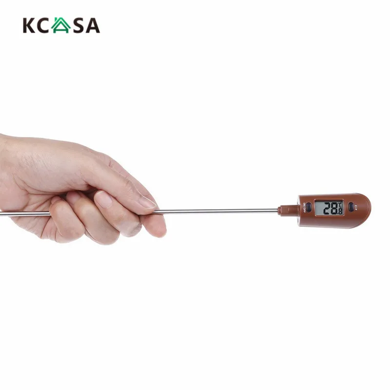 KCASA KC SN04 силиконовая лопатка скребок Длинный зонд цифровой термометр для еды