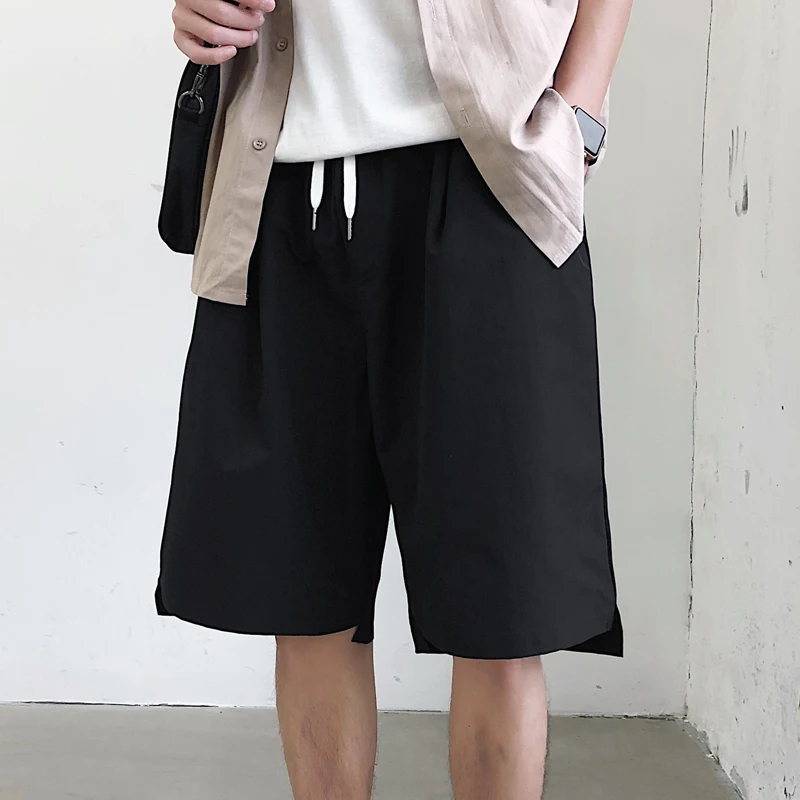 Корейские свободные фирменные Популярные однотонные шорты в стиле Харадзюку