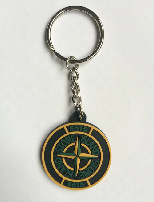 Пользовательские пластиковые брелоки компас пвх резиновый держатель ключа