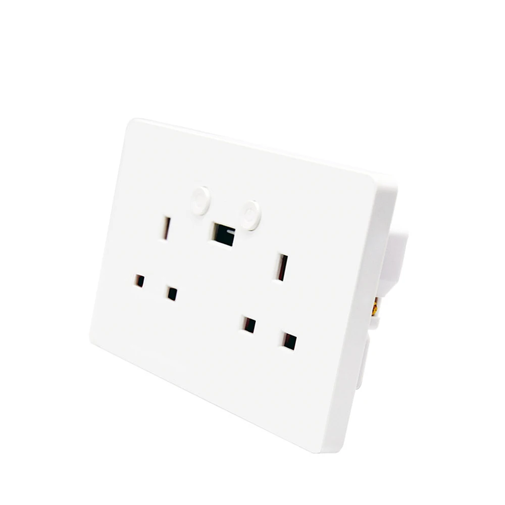 Smart Life WiFi Wall Socket UK Timer Switch Control 13A wall Outlet and 2 USB Ports Works with Alexa Voice For Home | Электроника