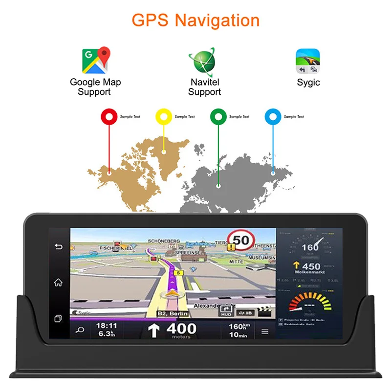 AfmoDVR Автомобильный dvr gps 4 г 7 &quotAndroid 5 1 камера автомобиля Wi Fi 1080 P регистраторы видео