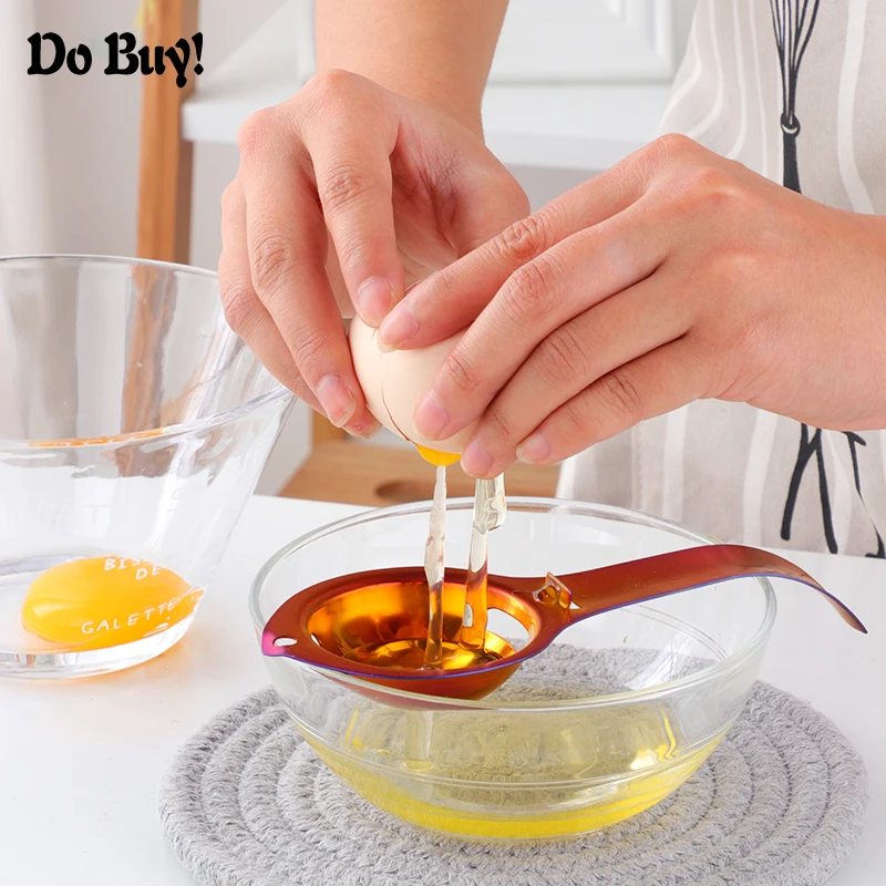 1 шт. Сепаратор для яиц из нержавеющей стали белый сепаратор яичного желтка