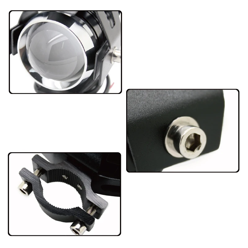 2Pcs/Pair 3000LM CREE Chip Spot Head Light Lamp Waterproof Motorcycle LED Headlight U5 Motor Fog |