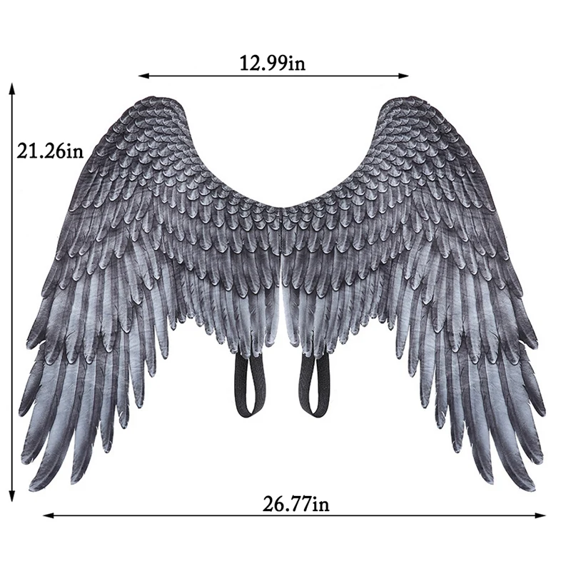 New Halloween Boy Girl Child Black White Angel Wings Wing Unisex Multi-Purpose Creative Costume Party Pro | Дом и сад