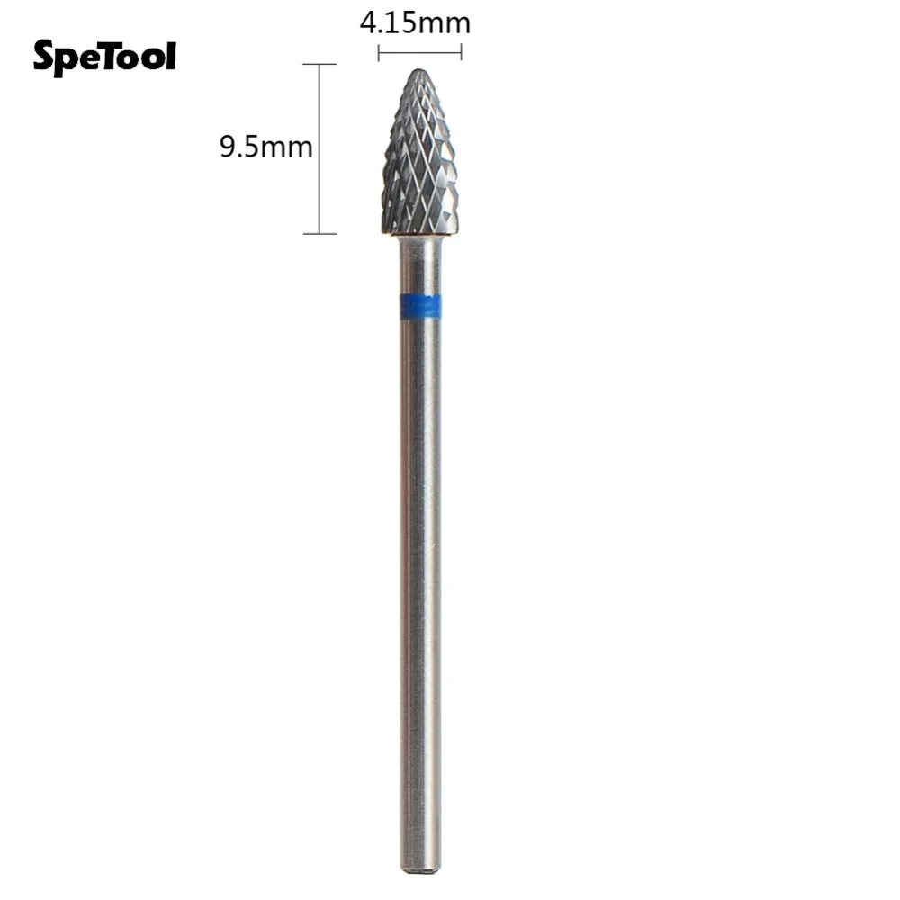 SpeTool Tungsten Carbide Nail Bit For Removing Gel Medium Grit Accessory for Electric Manicure Pedicure Art Salon Tool | Красота и