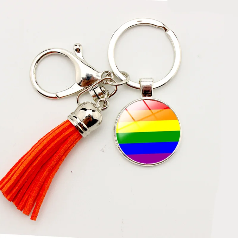 Кристальные брелоки с радугой Pride автомобильные женская сумка аксессуары