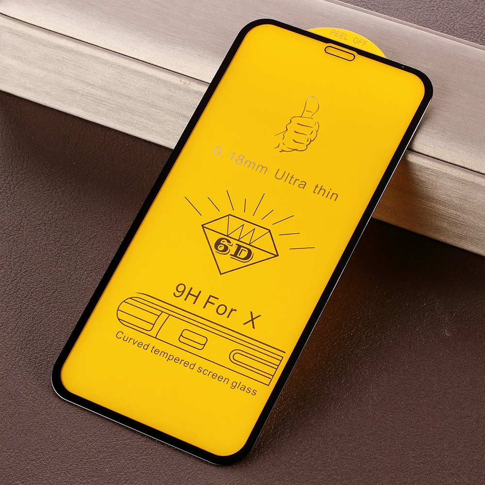 Dulcii для iPhone XS/X 5 8 дюйма шелкография 6D полный Размеры закаленное Стекло Экран