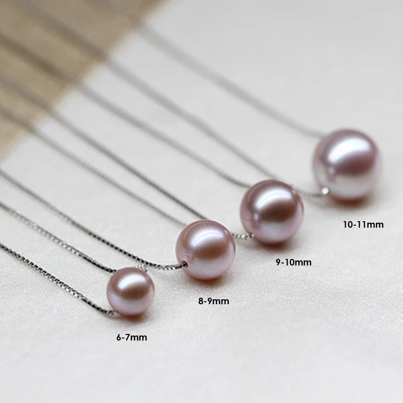 Женское ожерелье из серебра 925 пробы с натуральным жемчугом | Украшения и