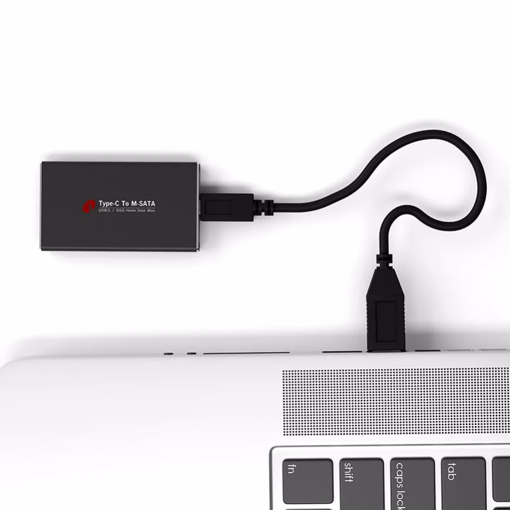 USB3.1 USB-C type C Высокоскоростной MSATA для SSD корпус жесткий диск коробка кабель HDD док-станция жесткий диск корпус