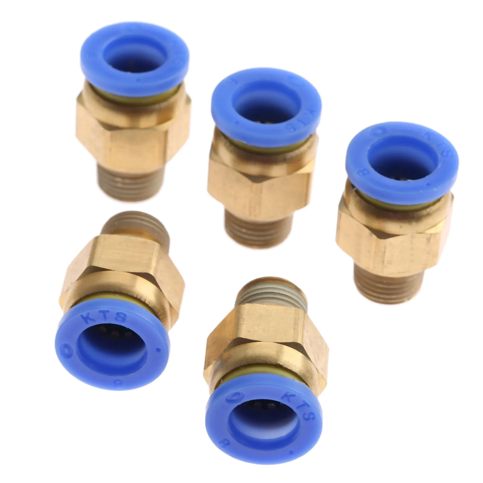 5 шт. латунь 8 мм Пневматический &quotМама&quot/&quotпапа&quot прямо в одно касание