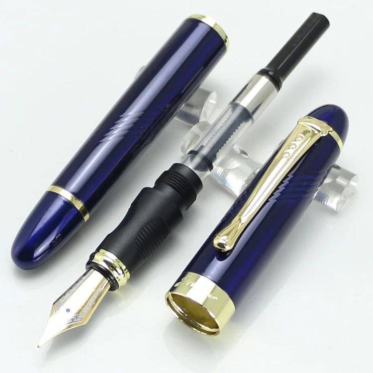 JINHAO X450 темно синее и Золотое перо с широким основанием авторучка Канцтовары