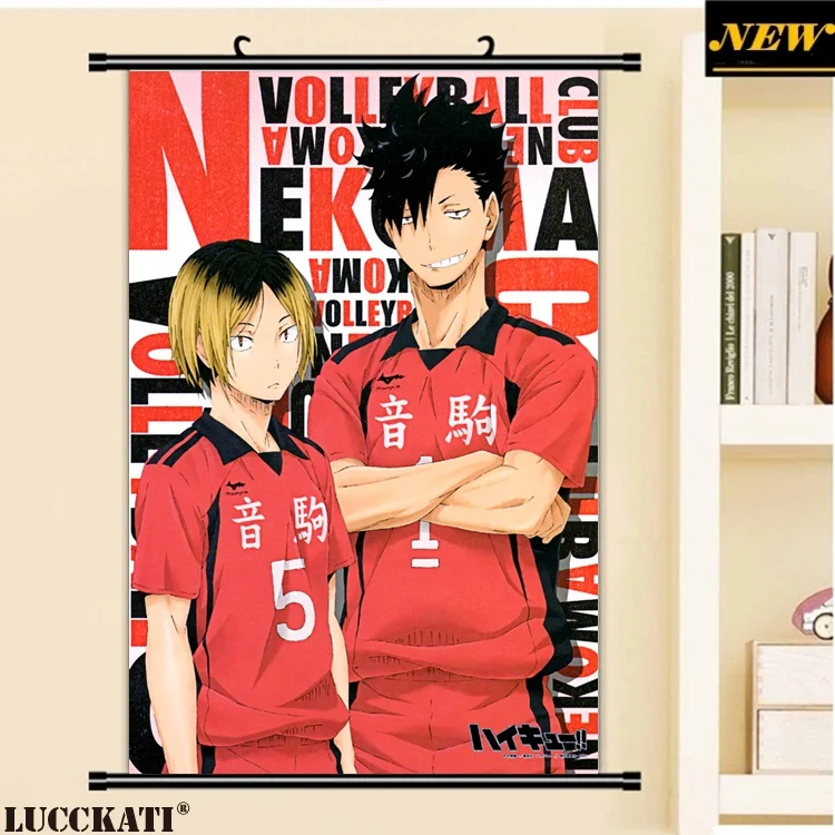 40X60 см Haikyuu! Серия High Kyuu! Hq! Волейбольные игры мужской мультфильм аниме Настенная картина Фреска свиток холст живопись плакат
