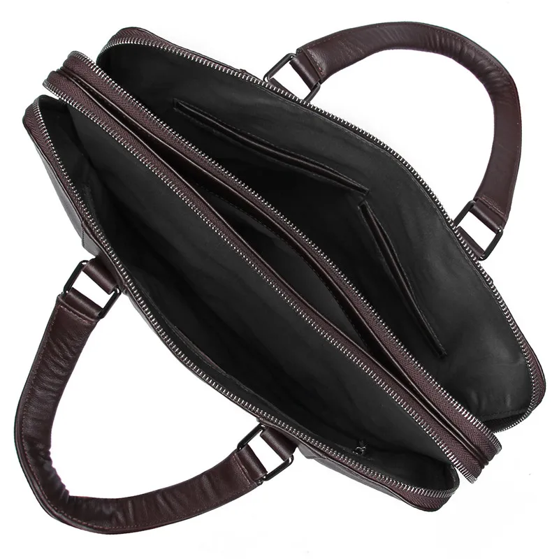 Nesitu черный синий кофе натуральная кожа офисный 14 ''ноутбук мужской портфель