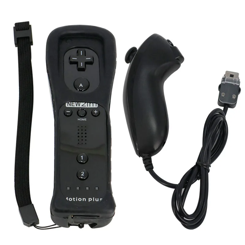 40 комплектов удаленных геймпадов + геймпад Nunchuk Встроенный Motion Plus для Wii с
