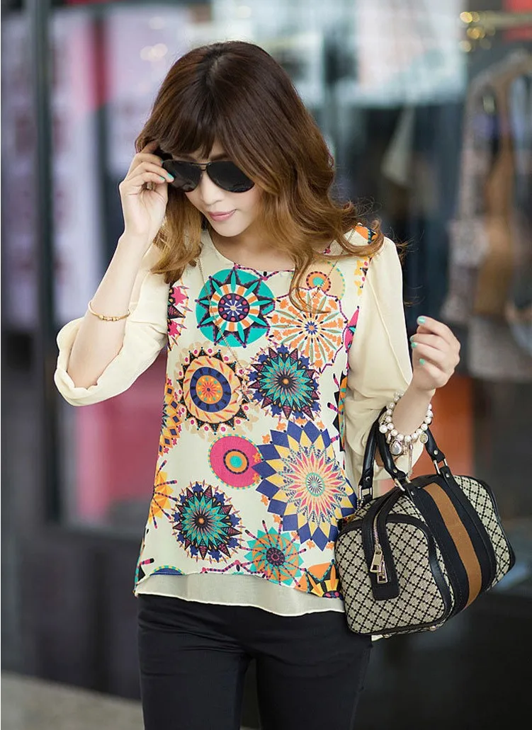 2017 blouse women shirts plus size blusa tops cheap clothes china | Женская одежда