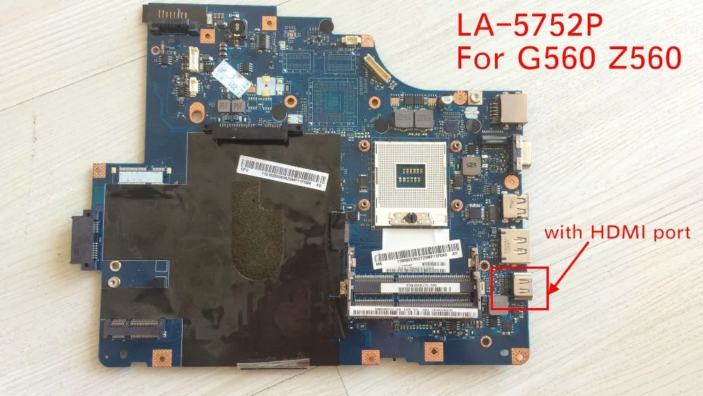 Материнская плата NIWE2 100% рабочая материнская для Lenovo Z560 G560 ноутбука HM55 (с портом