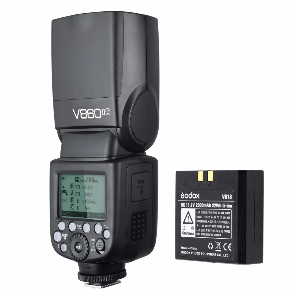 Godox V860II O TTL HSS литий ионная батарея Speedlite 2 4G Беспроводная вспышка для камеры +