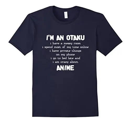 I'm An Otaku рубашка аниме Lover футболка для Weeaboo с принтом короткий рукав