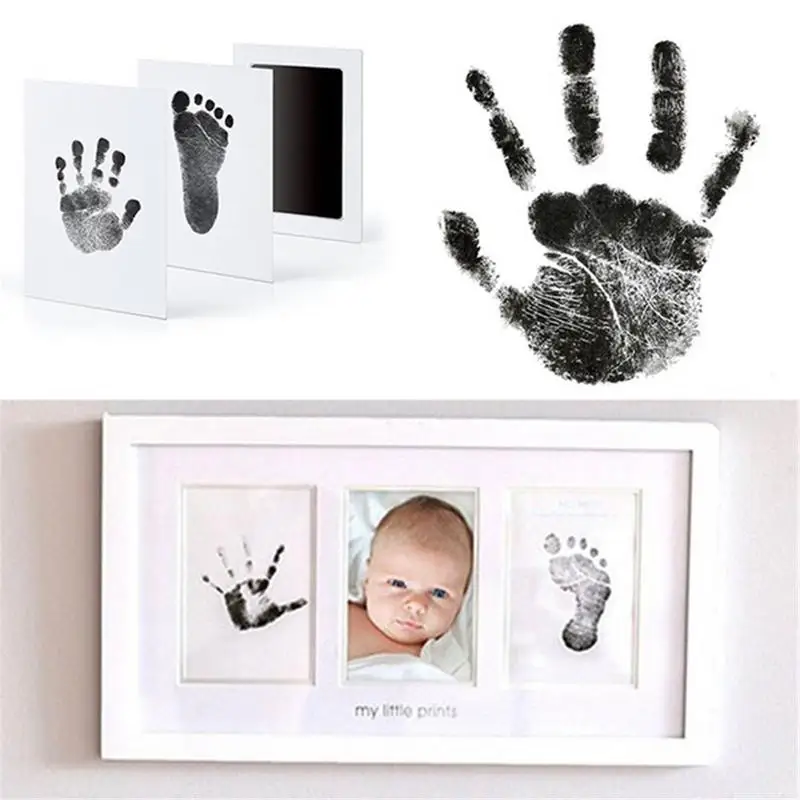 1 Новорожденный ребенок Handprint отпечаток лапа маслом Картина чернильный коврик фото ручной лапки коврик для печати замечательный сувенир - Цвет: 1