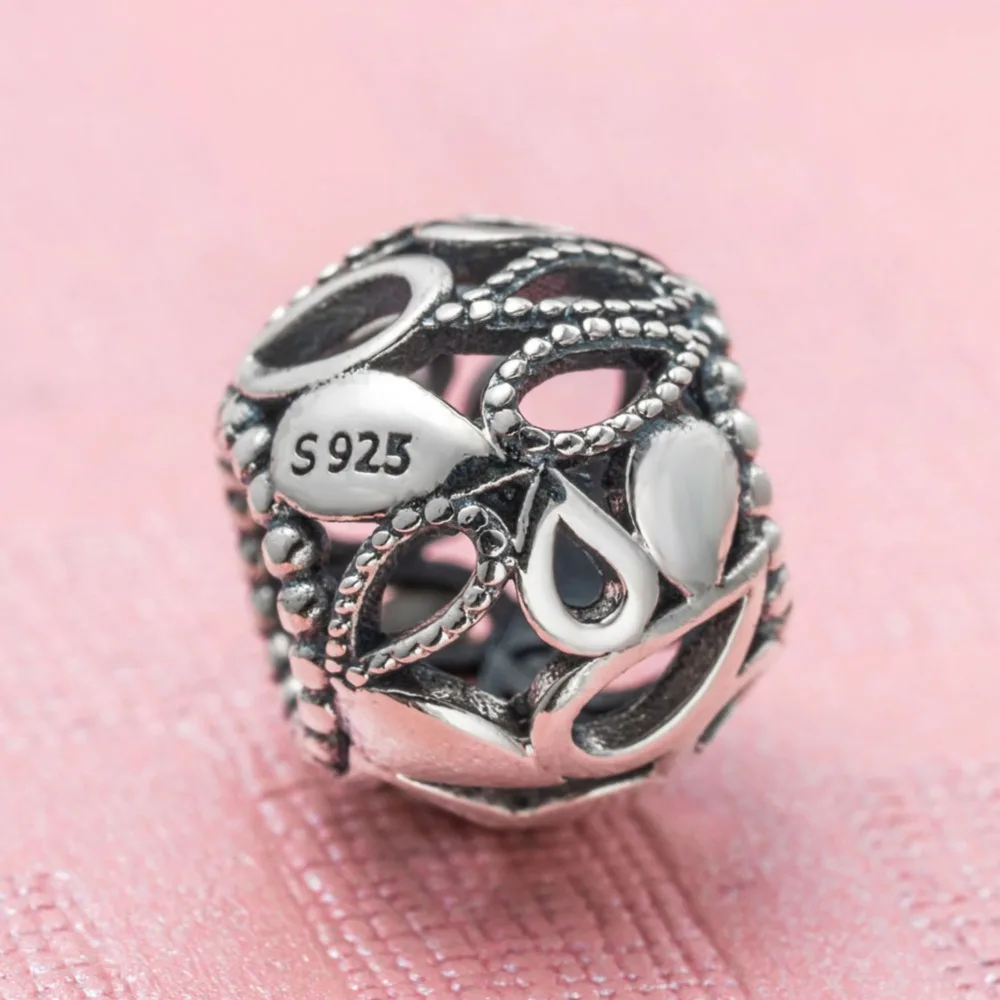 RainMarch Подходит для Pandora Амулеты Браслет Оригинальный бусина из серебра 925 пробы