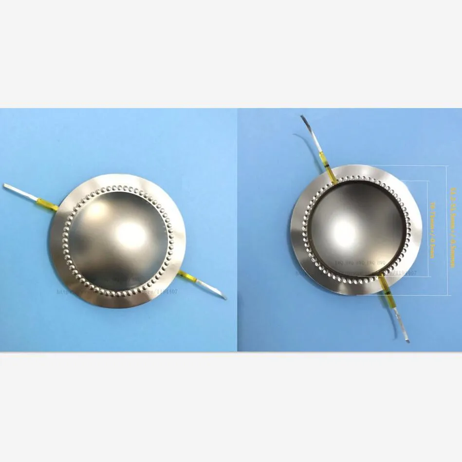 2 шт./лот 51 сердечник диафрагмы для портативного аудио твитера титановые пленки