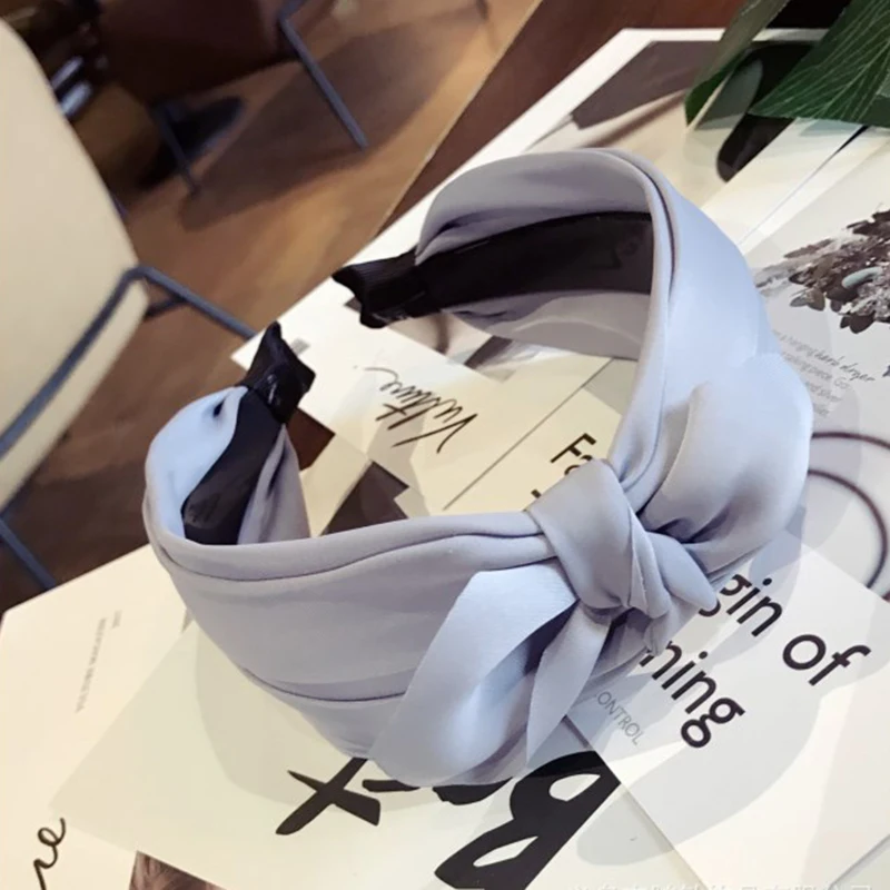 Оптовая продажа аксессуары для волос женщин верхняя повязка на голову с узлом