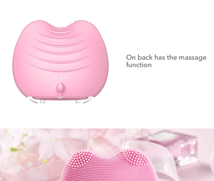 BlingBelle Мягкая силиконовая Очищающая щетка для лица для мытья высокочастотного лица Usb зарядка силиконовый массажер для кожи лица уход