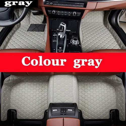 gray Изготовленные на заказ автомобильные коврики для Mercedes Benz E class W115 W123 W124 W210 W211 W212 AMG E43 E53 E63 автомобильный Стайлинг ковровые вкладыши - Название цвета: gray