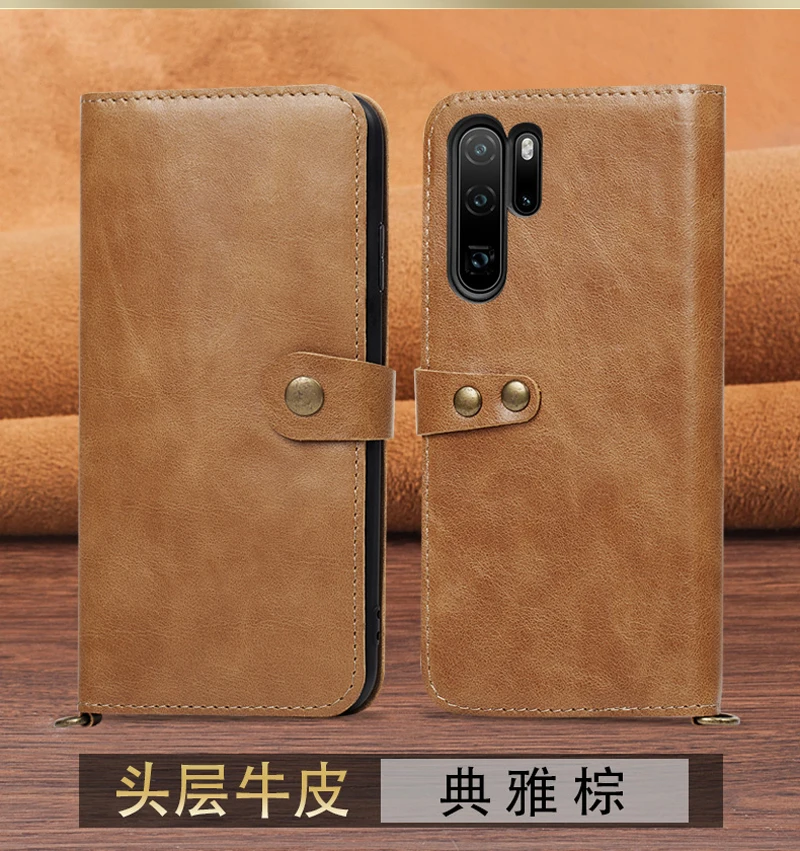 Винтажный чехол из натуральной кожи с откидной крышкой для телефона huawei mate 10pro 20pro P20 P20pro P30 P30pro P30lite, супер роскошный чехол-кошелек, сумки
