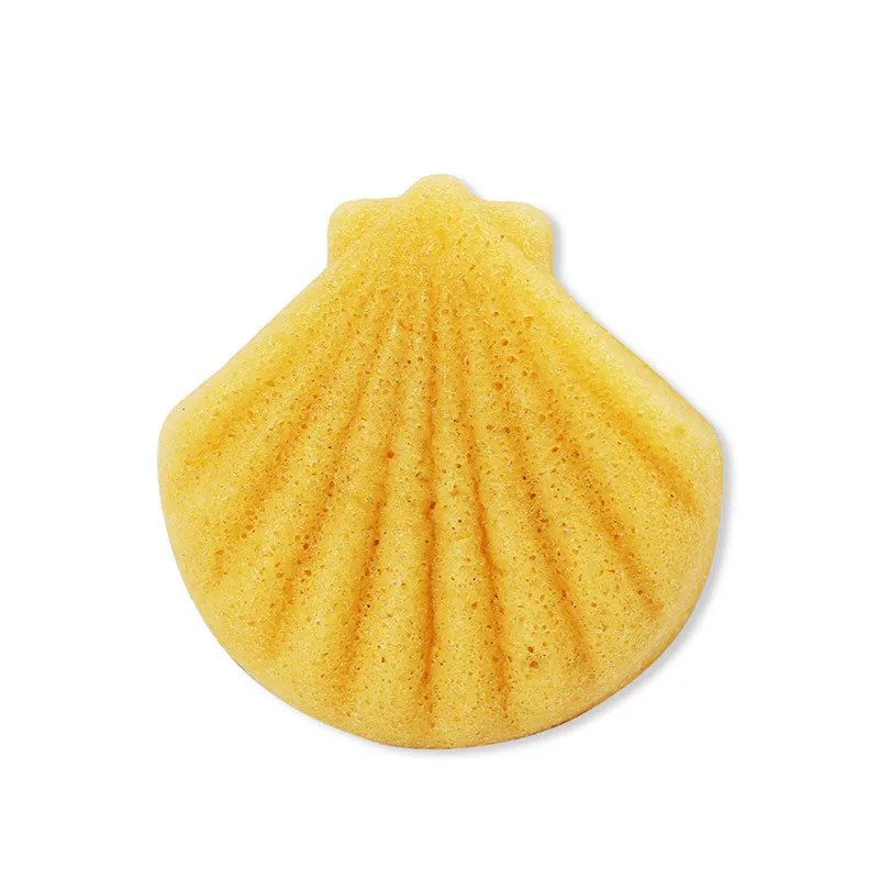 05 Scallop мультфильм форма отшелушиватель очистка Konjac Губка натуральный аморфофаллюс коньяк слоеное лицо мойка Чистка спонж для макияжа Konjac Губка унисекс - Цвет: 05