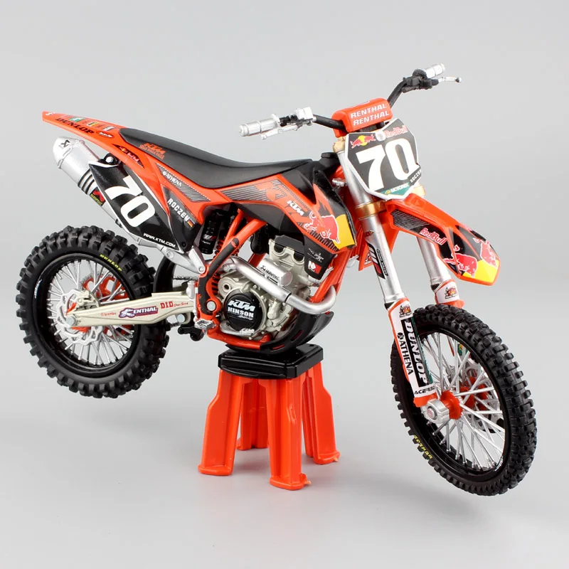 1/12 весы 2012 KTM 250 SX-F № 70 racer Кен Роксен напитка red bull от производителя мотоцикла dirt bike игрушечные машинки модели Enduro