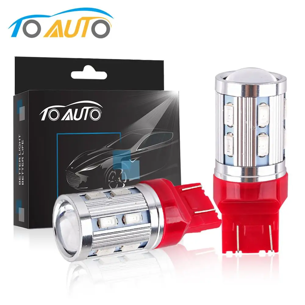 T20 LED W21/5W 7443 светодиодный Белый 12SMD 5730 чип детской лампы заднего хода DRL 12V Авто